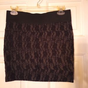 GUESS Bandage Lace Mini Skirt